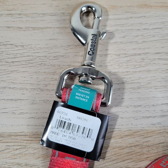 Coastal Lazer Brite 6' Reflective Dog Leash Red Dimond Southwest Aztec NEW - Picture 4 of 4